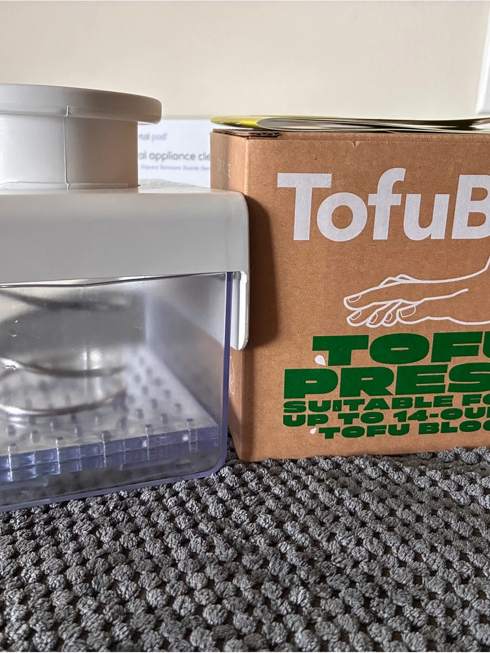TofuPress Compact Tofu Press in White and Clear -